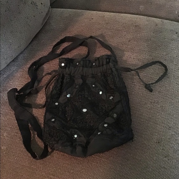 Handbags - Mirrored and beaded bucket bag